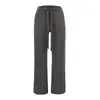 Pantalones de Verano Lu-Feel Air de Cintura Baja con Cordón Versátiles Casuales de Pierna Recta Adelgazantes que Alargan la Pierna de Pierna Ancha hasta el Suelo