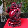 Adornos de Buda Buda sonriente resina Buda Maitreya artesanías venta al por mayor imitación caoba mini pequeño Buda coche coche hogar rojo