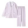 Pijama Feminino, Estilo Coreano Outono e Inverno, Simples e Confortável, Roupas de Casa Engrossadas de Manga Longa, Terno de Cor Contrastante de Veludo Alemão, Seda e Cetim Quente