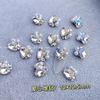 Decorações de Nail Art Bolas de Strass Coloridas Finalizadas, Strass Celebridade da Internet Flash Coração Machado Cubo de Açúcar, Acessórios para Nail Art
