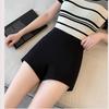 Shorts para mujer línea A cortos hot pants cintura alta versátiles corte ajustado adelgazante anti-exposición chica hot sexy alta elasticidad ins pantalones casuales