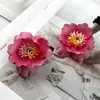 Cabezas Grandes de Flores de Cerezo Artificiales DIY Decoración de Caja de Azúcar Abanico Flor Artificial Pasador Accesorio para el Cabello Kit de Materiales de Flores Adornos Pequeños