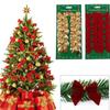 Decorações de árvore de Natal Arco de decoração de Natal Arco de Natal Presente de Natal 12 PCs um cartão