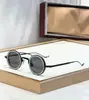 Rigon Moda Transfronteriza Nuevo Metal Marco Redondo Pequeño Estilo Punk Gafas de Sol para Hombre Protección Solar para Exteriores Gafas de Sol Retro Jmm