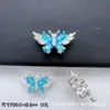Banho de Cobre 18K Redondo Retangular Oval Caixa Mágica Borboleta Zircônia Contas Separadoras Multi-Furo Acessórios para Pulseira Colar DIY