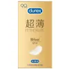 Condones Durex Amor Audaz Ácido Hialurónico Ultra Delgados Invisibles Paquete de 3 001 Ajuste Ceñido Sensación de Estar Desnudo Condones de Seguridad Air