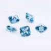 Venta al por mayor de fábrica Biselado Cuadrado Espinela Azul #106 Piedra Suelta 4*4-10*10mm Piedra Suelta de Alta Calidad Se Puede Cerar
