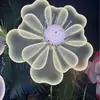 Luces Dinámicas Luminosas de Flor de Peonía LED Luces Decorativas para Césped y Jardín al Aire Libre Luces de Paisaje con Inserción en el Suelo Luces de Flor