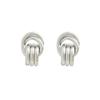 Moda europea y americana transfronteriza elegante retro versátil aretes de botón de círculo entrelazado metal exagerado aretes enrollados de múltiples anillos al por mayor
