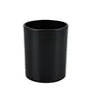 Transfronterizo en stock Suministro Directo 508 Taza de Vidrio para Velas 7084 Taza Esmaltada Tapa de Bambú Taza de Velas de Soja Taza Negra para Aromaterapia