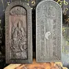 Ficha de Ébano Camino Alivio Madera Negra Ficha Sanqing Taiyi Salvar Sufrimiento Tianzun