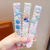 Adesivos Mágicos de Flores Infantis para Arrumar o Cabelo de Bebê, Presilhas de Cabelo Doces de Desenho Animado, Adesivos Fofos de Franja Sem Marcas