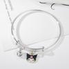 Pulseira feminina versátil de desenho animado de alta qualidade para casal, melhores amigas, pulseira para três pessoas com pequenos presentes, joias estudantis por atacado