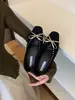 Zapatos planos de estilo retro con plataforma interior para aumentar la altura, slip-ons, para commuting, primavera y otoño, nuevos, tejidos, de boca poco profunda, para mujer