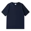 Camiseta Personalizada 220g Algodão Puro Manga Curta, Camiseta Masculina de Alta Qualidade Gola Redonda, Solta, Confortável e Refrescante, Estilo Verão