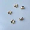 Zircônio de cor forte em formato de cabaça com pulseira de cristal, espaçador, suporte para contas, acessórios