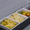 Caja de fruta de plástico de múltiples rejillas caja de condimentos frescos bar bar con rejilla caja de fruta caja decorativa para cócteles venta al por mayor