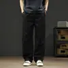Pantalones Casuales de Verano para Hombre 2026 Nuevo Diseño Adelgazantes Caídos Pantalones de Trabajo Sueltos de Pierna Ancha Caqui
