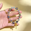 Pulsera de ágata blanca, vidrio de ceniza de incienso, zona escénica del templo, joyería de moda más vendida en el mercado nocturno, cadena de moda nicho al por mayor