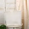 Bolso Tejido a Mano de Color Sólido, Nuevo, Elegante y Sencillo, de Gran Capacidad, Bolso Tote de PVC de Alta Calidad, Versátil para el Viaje Diario