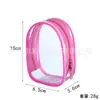 Bolsa para Muñeca con Doble Cremallera, Bolsa Pequeña con Compartimento, Bolsa para Paseo de Bebé al Aire Libre, Bolsa Cuadrada y Redonda, Bolsa de Almacenamiento de PVC para Cables de Datos, Bolsa para Paseo de Bebé