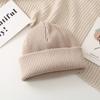 Gorro de Lana Grueso Coreano, Gorro de Invierno, Gorro de Punto Cálido para Mujer de Otoño e Invierno, Gorro Simple Tipo Melón, Gorro Frío con Protección para las Orejas, Gorro de Moda para Hombre