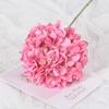 Piruleta de hortensia de imitación, rama única, hortensia grande, arreglo floral para auditorio de bodas, decoración floral falsa para bodas en la carretera, comercio exterior al por mayor