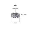 Prata de Lei S925 Vintage Envelhecida Conta Espaçadora Flor de Pêssego Cruz Furo Grande Conector de Conta Prata Acessórios Prata para Pulseira DIY