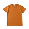 Camiseta masculina de algodão de Xinjiang 270g Camiseta masculina pesada manga curta solta gola redonda japonesa cor sólida camiseta algodão masculino