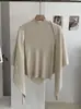 KEKEZOON 2026 colección de principios de otoño: chal + chaleco sin mangas de cuello alto, un sofisticado conjunto de dos piezas de punto para mujer, estilo 9113