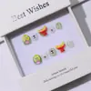 Unhas postiças infantis removíveis, não tóxicas, para uso em terapia de luz, feitas à mão, com design de desenho animado fofo