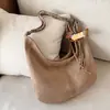 Bolso de hombro de moda estilo coreano transfronterizo, gran capacidad, versátil, moderno, de alta gama, vintage, esmerilado, bolso tipo dumpling