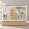 Calendario Año de la Oveja 2027 en Stock Calendario de Escritorio para Registro de Autodisciplina Estudiantil Personalizable Oficina Planificador Sencillo Logo Imprimible para Empresas