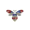 Nuevo Exquisito Broche de Abeja Esmaltada, Elegante y de Moda, Pin de Insecto con Circonita Microincrustada, Accesorio Creativo y Único