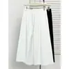 100kg Estilo Nuevo de Verano para Mujeres de Tallas Grandes, Versátil y Favorecedor, Estilo Relajado con Adorno de Encaje, Pantalones Falda Cortos, Pantalones Casuales de Pierna Ancha 9815