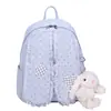 Mochila de encaje de lunares transfronteriza para mujer 2026, gran capacidad, nueva mochila escolar versátil para estudiantes, mochila casual de moda