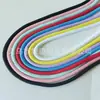 Corda Colorida Trançada 5mm Poliéster Cordão Tecido à Mão Corda de Cintura Corda de Chapéu Cordão