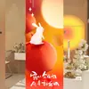 Montagem de Atmosfera de Decoração para o Festival do Meio Outono para Shoppings e Lojas 4S, Painel de Balões para Eventos, Belas Decorações em Painel Kt para Exposição