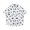 Camisetas de Manga Corta Divertidas con Dibujos Animados y Graffiti Estilo Hong Kong Veranieño para Hombres y Mujeres Estilo Dopamina Sueltas Dulces Florales Camisas Modernas