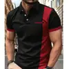 2026 Camisa Polo Masculina de Verão Exclusiva para Exportação Estampada Digitalmente em 3D
