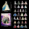30 Pegatinas de Vestido para Niña Lspet de Compra Directa Transfronteriza Decoración de Vestido de Princesa Pegatinas Decorativas Láser con Lámina de Oro