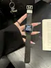 Correa de Reloj Crowxin Retro de Cuero Genuino Adecuada para Apple iWatch Décima Tercera Generación 10/987Ultra Doble Agujero Hebilla H