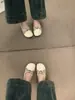 Sapatos Rasos de Couro Estilo Artístico com Biqueira Redonda Retrô, Sapatos Mary Jane Slip-On com Solado Macio, Sapatilhas para Mulheres