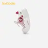 Zapatos Infantiles Balabala, Zapatos Casuales para Niñas, Lindas Zapatillas Blancas con Corazón 3D para Primavera y Otoño, Zapatos de Tabla Modernos y Adorables