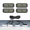 Luzes LED para Modificação de Carro, Estilo Autocolante com Clipe, Universal para Veículos Off-Road e Grelhas de Picapes