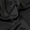 Tejido de satén doble cara blanco y negro, suave y resistente a las arrugas, material de imitación de acetato engrosado para cheongsam y vestido formal