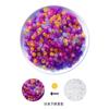 Cuentas Acrílicas de Color UV Cuentas Luminosas que Cambian de Color UV Accesorios para Hacer Joyería DIY Pulsera Collar con Cuentas