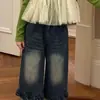 Conjunto de 3 Peças para Meninas com Estampa de Bolinhas, Alça Fina de Renda, Camada Base, Novidades de Outono, Top em Camadas para Crianças, Jeans Tendência