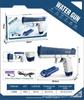 Pistola de água elétrica M416 transfronteiriça carregamento contínuo spray de água grande capacidade para homens e meninas de mão brinquedos de verão ao ar livre