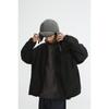 FORN3 Marca de Moda de Estilo Japonés Retro Tridimensional Bolsillo Sin Cuello Ropa de Algodón Ligero Abrigo de Invierno para Hombre Abrigo de Algodón Cárdigan N910